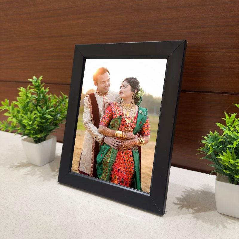 Classic Black Photo Frame (6 × 8 Inch) - Image 2